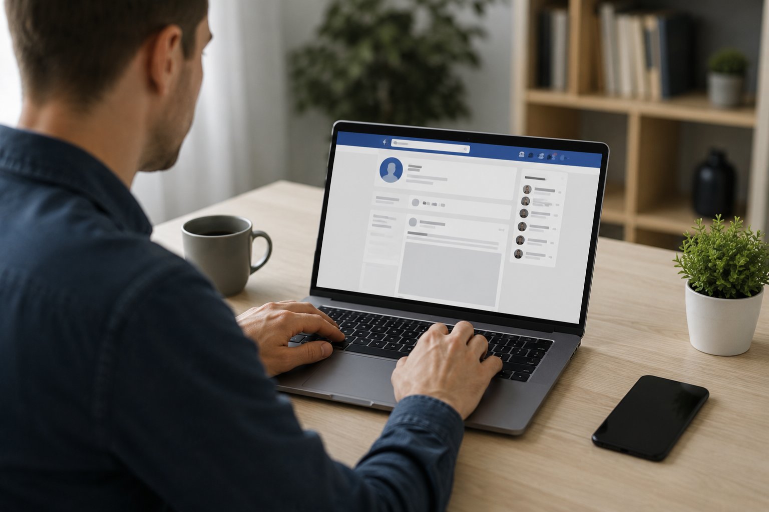 Scène réaliste liée à Créer un 2e compte Facebook : est-ce encore possible ?