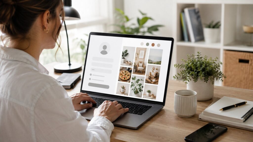 Scène réaliste liée à Créer un compte Pinterest : mode d’emploi et réglages clés