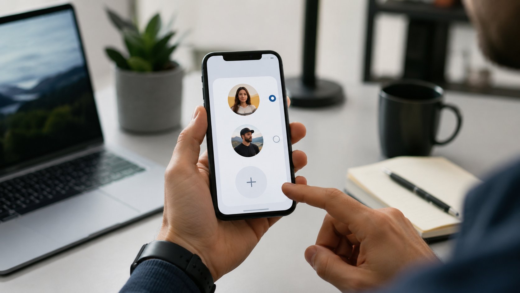 Scène réaliste liée à Créer un deuxième compte Instagram : étapes et réglages