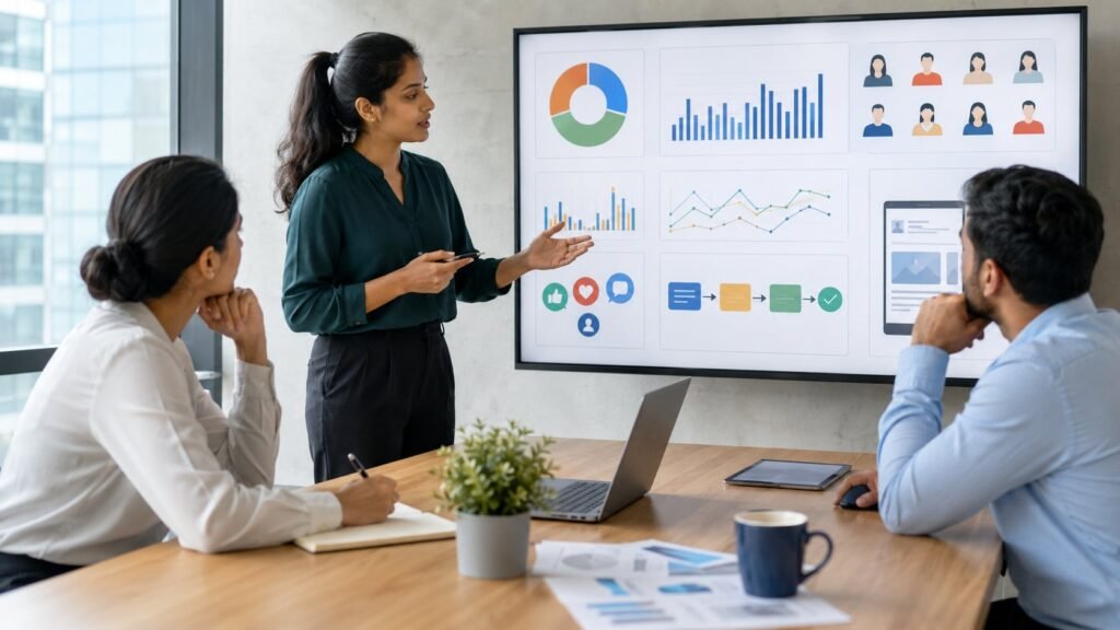 Scène réaliste liée à Formation social media marketing : le guide pour choisir