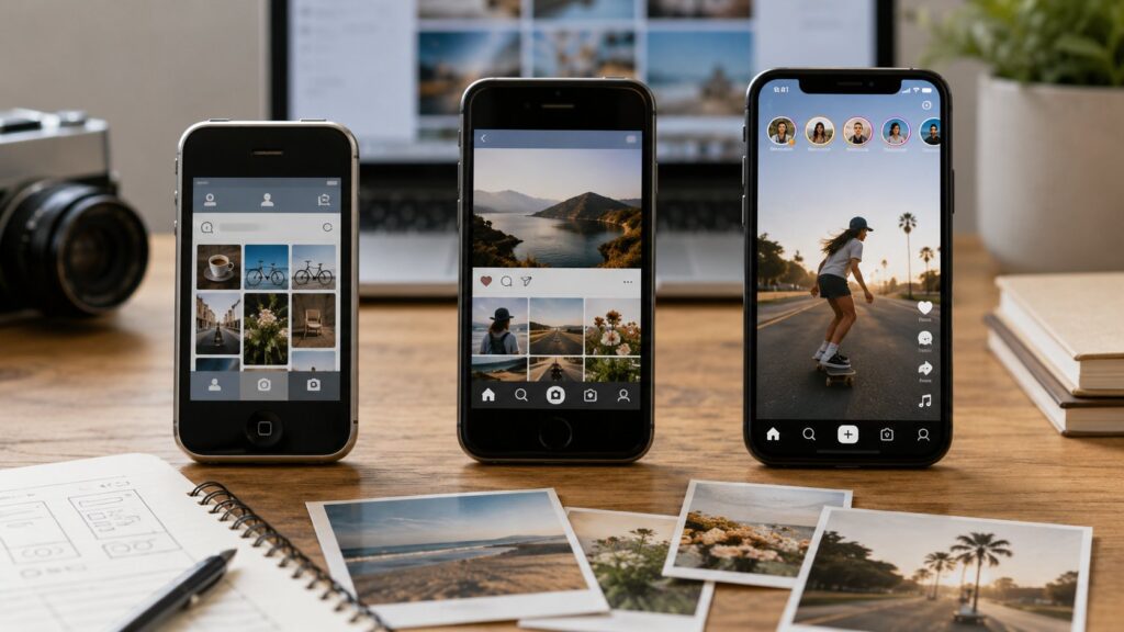 Scène réaliste liée à Histoire d’Instagram : de Burbn à l’ère Meta