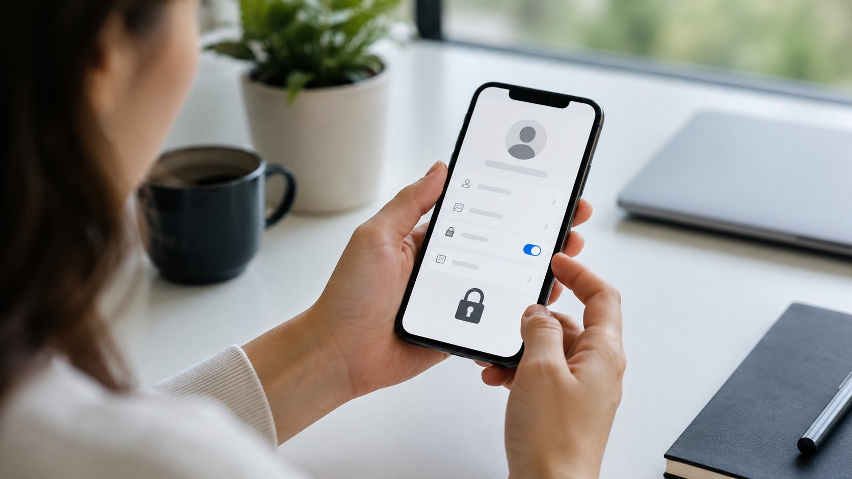 Scène réaliste liée à Mettre Instagram en privé : réglage et effets à connaître