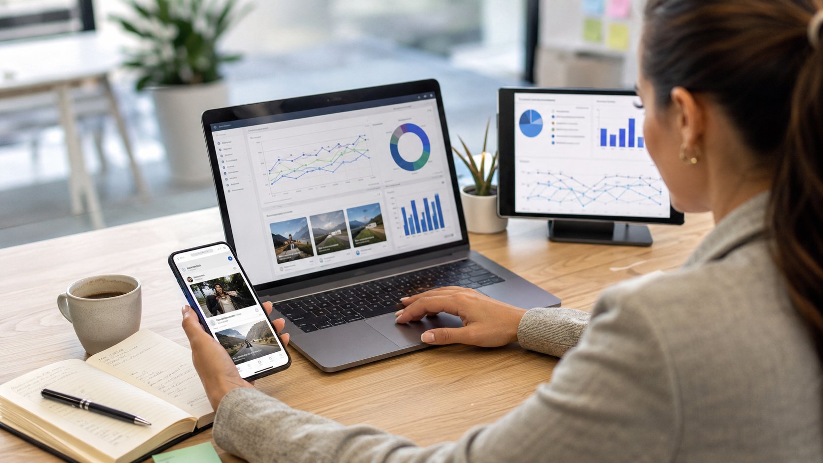 Scène réaliste liée à Social Ads : comprendre, choisir et piloter ses campagnes