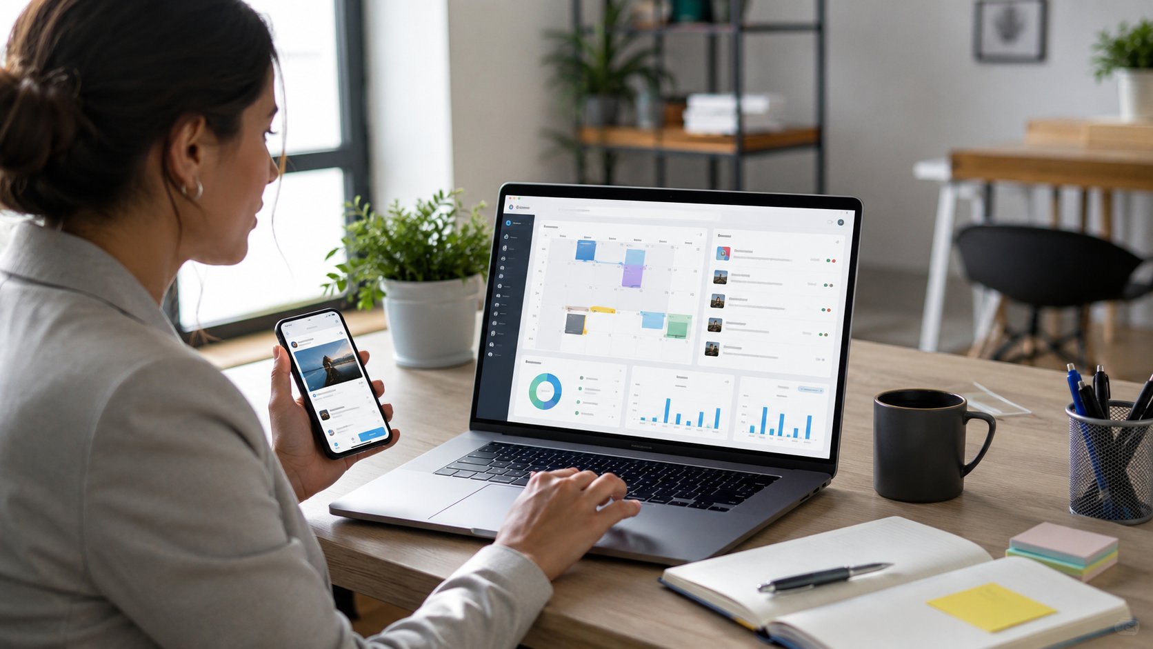 Scène réaliste liée à Utiliser Meta Business Suite : mode d’emploi clair