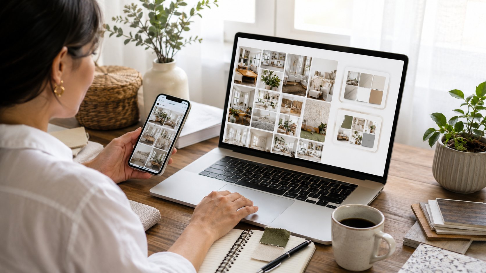 Scène réaliste liée à Utiliser Pinterest : trouver et organiser ses idées